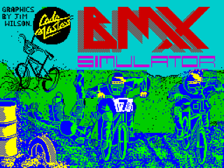 BMX Simulator title screen for ZX Spectrum